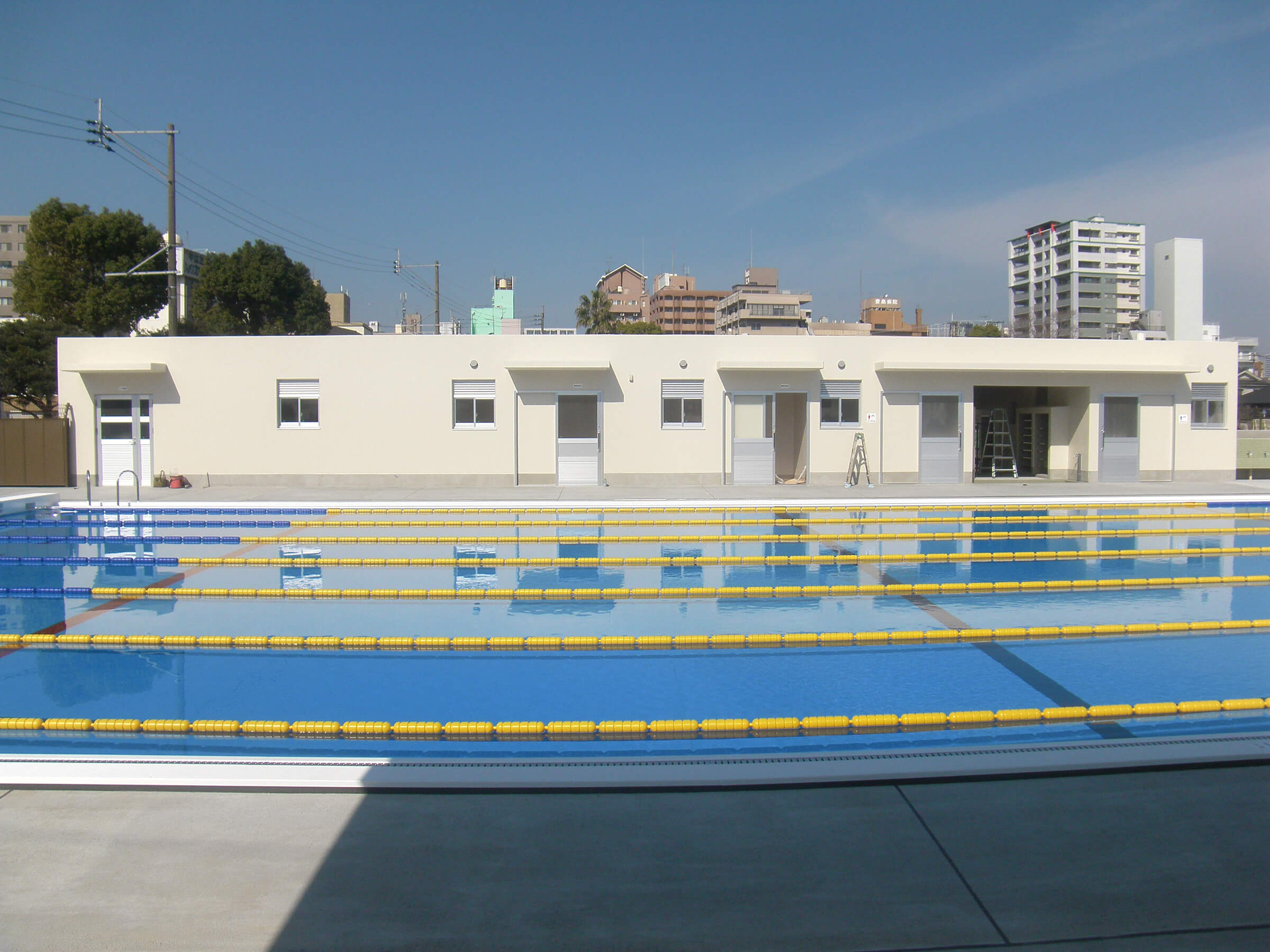 八幡小学校プール新築 電気設備工事